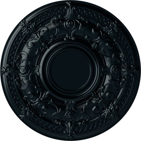 Ekena Millwork Dauphine Ceiling Medallion (Fits Canopies up to 13 1/4"), 33 7/8"OD x 1 3/8"P, Night Shade CM33DANSF